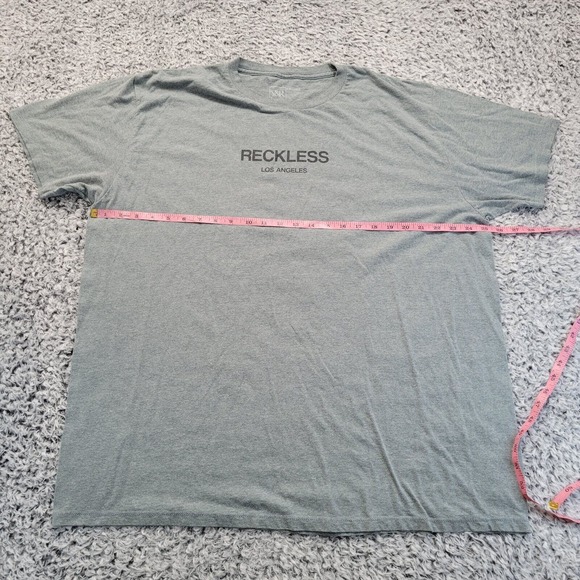 Young And Reckless Shirt Mens 2XL Gray Streetwear Logo Los Angeles Hip Hop Punk - Picture 4 of 7